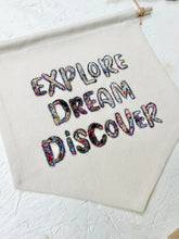 Load image into Gallery viewer, Leo & Wilf X Fin & Nox - Explore Dream Discover Banner - Dark Rainbow Opal