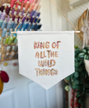 Load image into Gallery viewer, Leo & Wilf X Fin & Nox - King of all the wild things Banner - Rainbow Opal