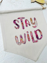 Load image into Gallery viewer, Leo & Wilf X Fin & Nox - Stay Wild Banner - Pink Rainbow Opal