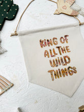 Load image into Gallery viewer, Leo & Wilf X Fin & Nox - King of all the wild things Banner - Rainbow Opal