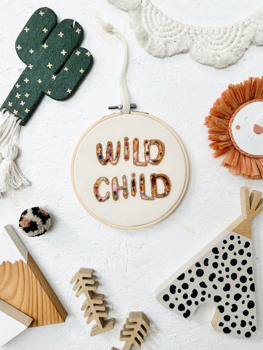 Leo & Wilf X Fin & Nox - Wild Child 6” Hoop - Gold Rainbow Opal