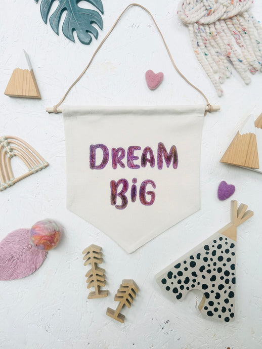 Leo & Wilf X Fin & Nox - Dream Big Banner - Purple Opal