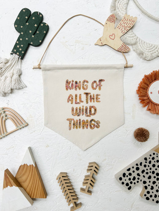 Leo & Wilf X Fin & Nox - King of all the wild things Banner - Rainbow Opal
