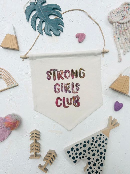 Leo & Wilf X Fin & Nox - Strong Girls Club Banner - Autumnal Rainbow Opal