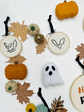 Load image into Gallery viewer, Halloween Collection Spooky Bat Mini Hoop