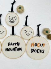Load image into Gallery viewer, Halloween Collection Spooky Bat Mini Hoop