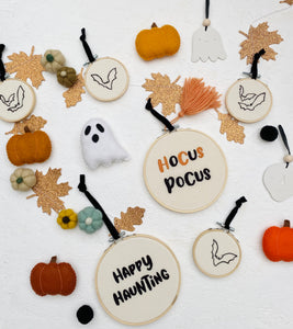 Halloween Collection Spooky Phrase Hoops