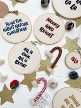 Load image into Gallery viewer, Christmas Phrase Hoop