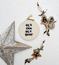 Load image into Gallery viewer, Christmas Phrase Hoop