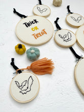 Load image into Gallery viewer, Halloween Collection Spooky Phrase Hoops